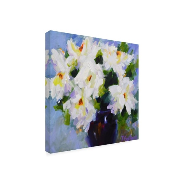 Pamela Gatens 'White Peony Bouquet' Canvas Art,24x24